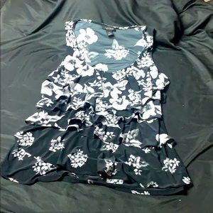 White House Tank Top Ruffled Blouse